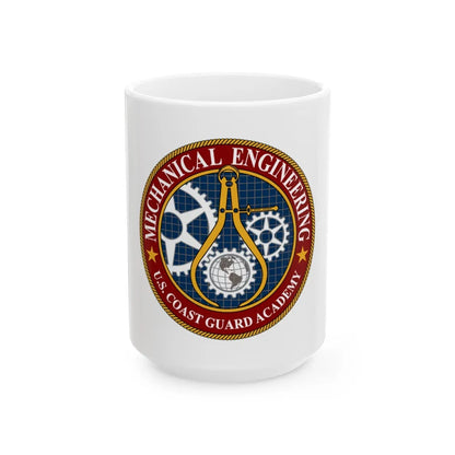 USCG Acad Mech Engineering (U.S. Coast Guard) White Coffee Mug-15oz-Go Mug Yourself