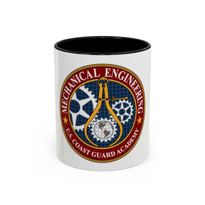 USCG Acad Mech Engineering (U.S. Coast Guard) Accent Coffee Mug 11oz Black - Go Mug Yourself