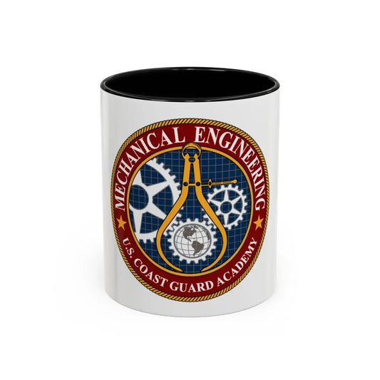 USCG Acad Mech Engineering (U.S. Coast Guard) Accent Coffee Mug 11oz Black - Go Mug Yourself
