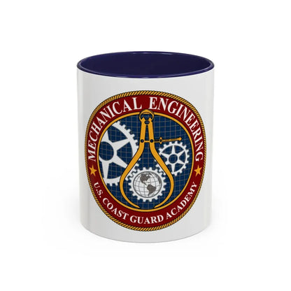 USCG Acad Mech Engineering (U.S. Coast Guard) Accent Coffee Mug 11oz Navy - Go Mug Yourself