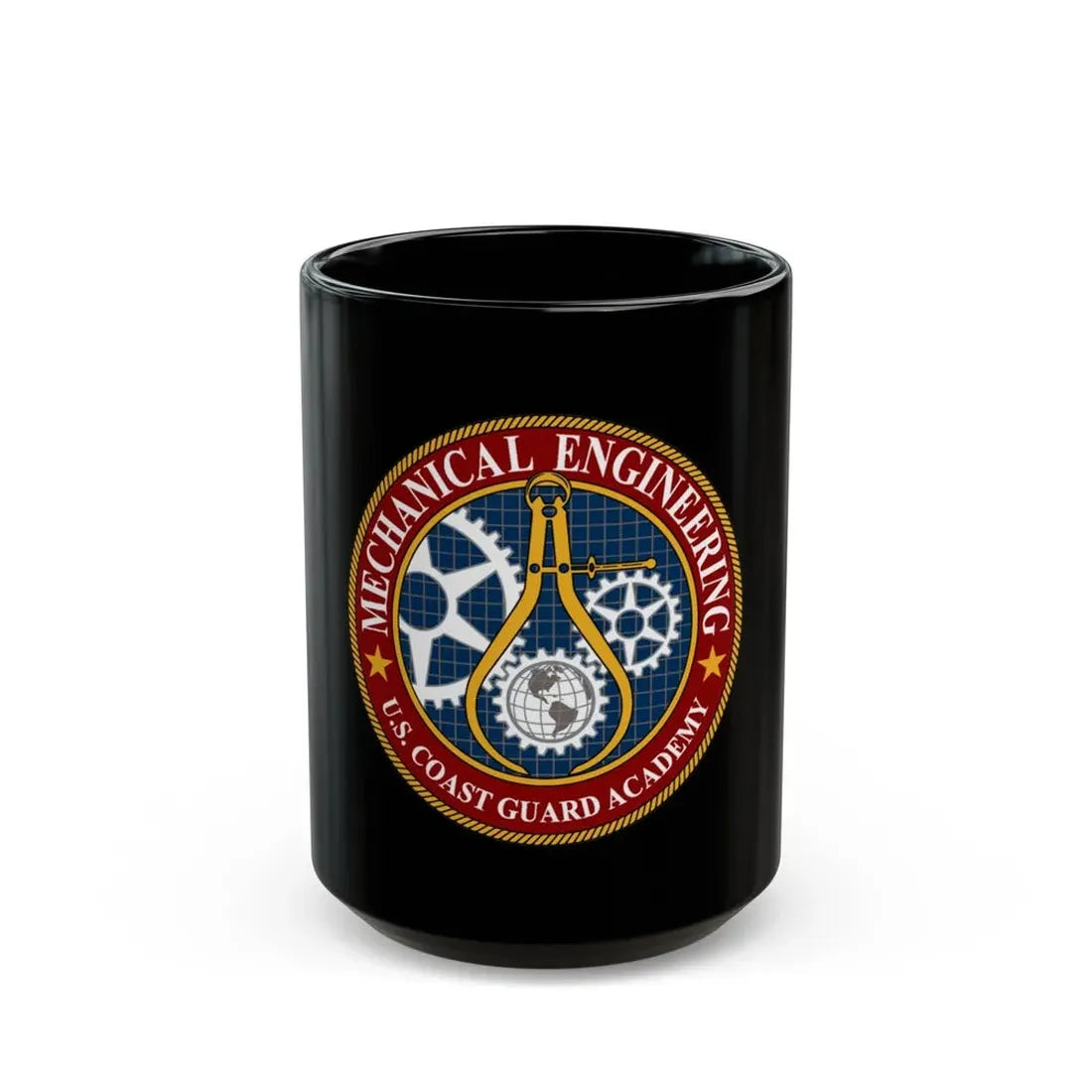 USCG Acad Mech Engineering (U.S. Coast Guard) Black Coffee Mug - Go Mug Yourself