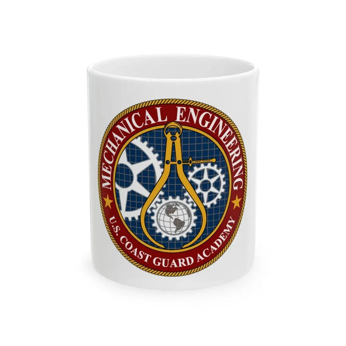 USCG Acad Mech Engineering (U.S. Coast Guard) White Coffee Mug 11oz - Go Mug Yourself