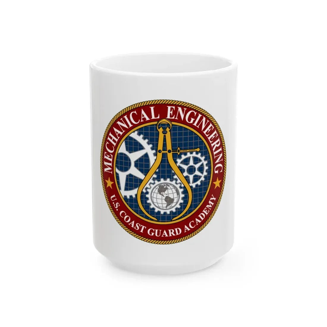 USCG Acad Mech Engineering (U.S. Coast Guard) White Coffee Mug 15oz - Go Mug Yourself