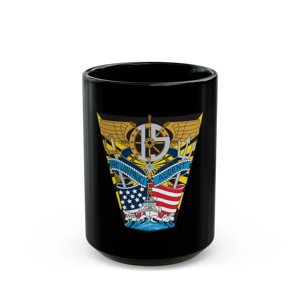 USCG Academy Audet (U.S. Coast Guard) Black Coffee Mug-15oz-Go Mug Yourself