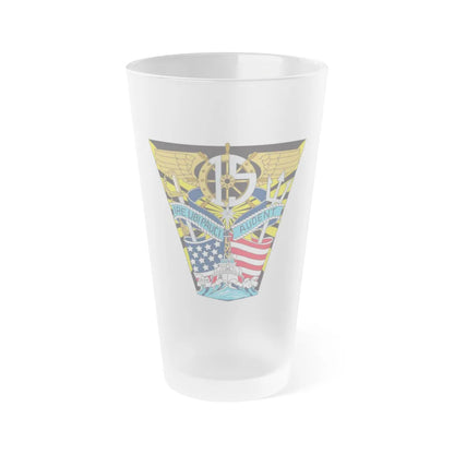 USCG Academy Audet (U.S. Coast Guard) Frosted Pint Glass 16oz-Go Mug Yourself