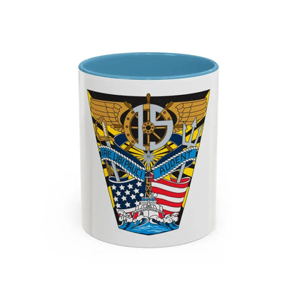 USCG Academy Audet (U.S. Coast Guard) Accent Coffee Mug 11oz Light Blue - Go Mug Yourself