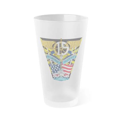 USCG Academy Audet (U.S. Coast Guard) Frosted Pint Glass 16oz Default Title - Go Mug Yourself