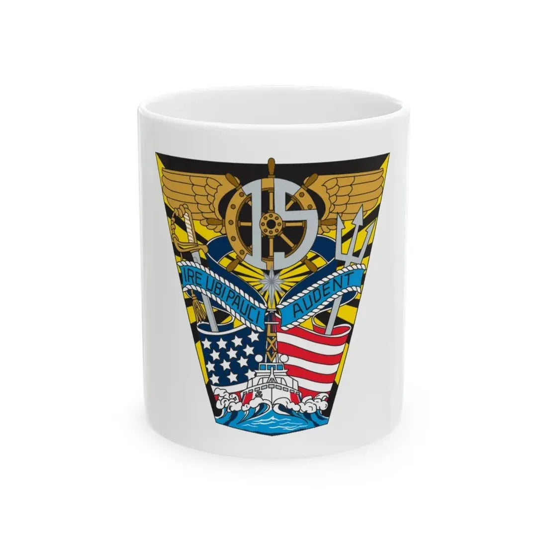 USCG Academy Audet (U.S. Coast Guard) White Coffee Mug 11oz - Go Mug Yourself