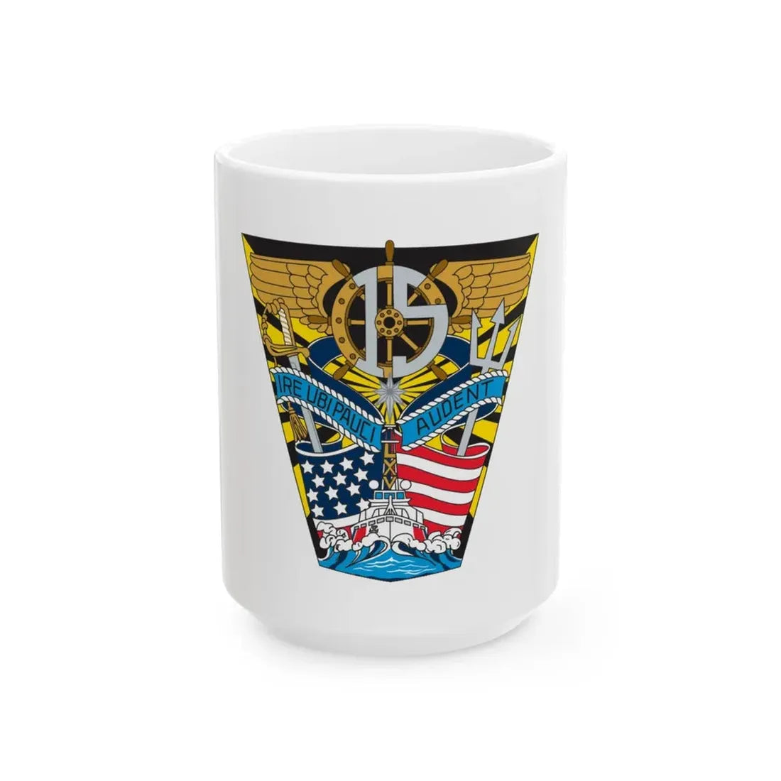 USCG Academy Audet (U.S. Coast Guard) White Coffee Mug 15oz - Go Mug Yourself