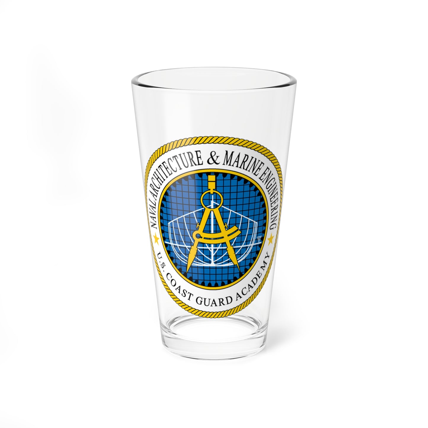 USCG Academy NA&ME (U.S. Coast Guard) Pint Glass 16oz-16oz-Go Mug Yourself