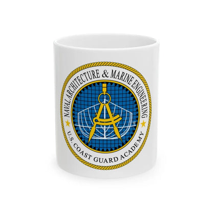 USCG Academy NA&ME (U.S. Coast Guard) White Coffee Mug-11oz-Go Mug Yourself