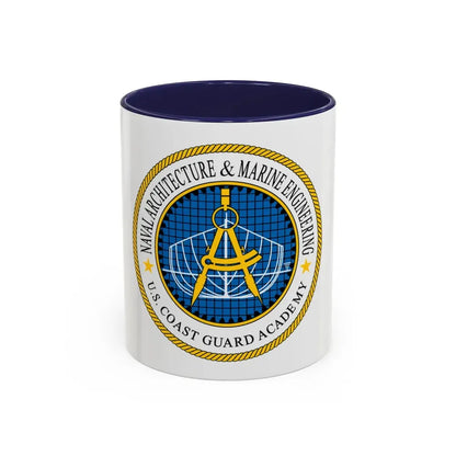 USCG Academy NA&ME (U.S. Coast Guard) Accent Coffee Mug 11oz Navy - Go Mug Yourself