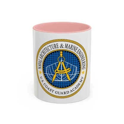 USCG Academy NA&ME (U.S. Coast Guard) Accent Coffee Mug 11oz Pink - Go Mug Yourself