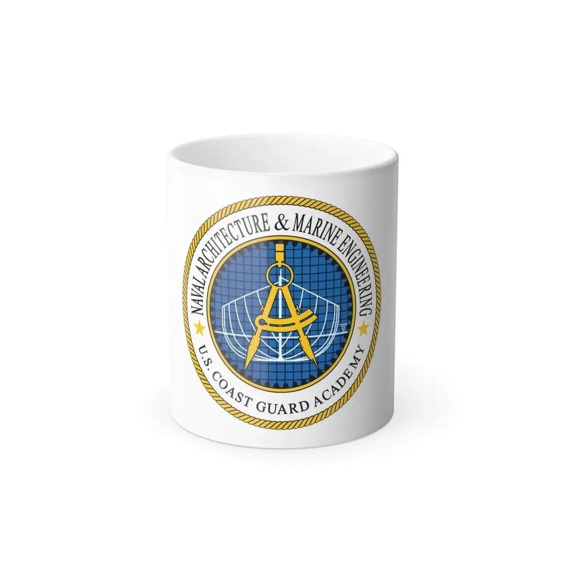 USCG Academy NA&ME (U.S. Coast Guard) Color Changing Coffee Mug 11oz - Go Mug Yourself