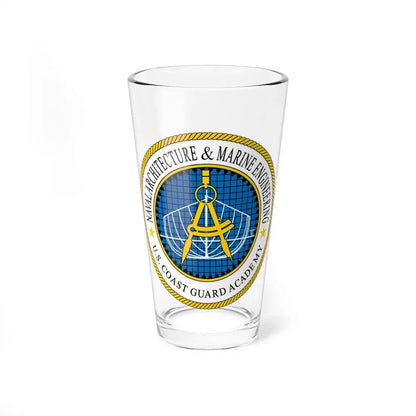 USCG Academy NA&ME (U.S. Coast Guard) Pint Glass 16oz 16oz - Go Mug Yourself