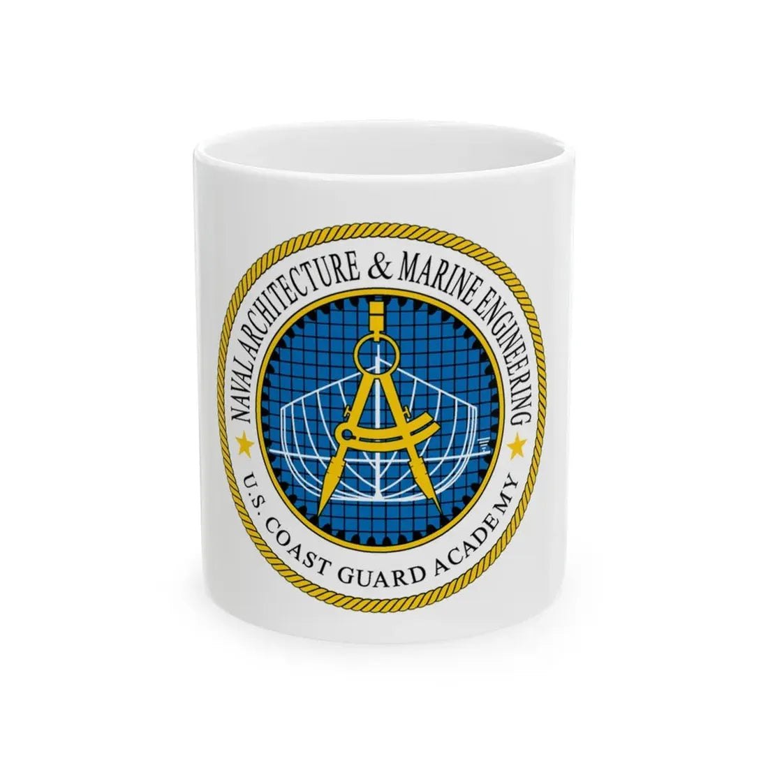 USCG Academy NA&ME (U.S. Coast Guard) White Coffee Mug 11oz - Go Mug Yourself