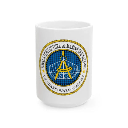 USCG Academy NA&ME (U.S. Coast Guard) White Coffee Mug 15oz - Go Mug Yourself