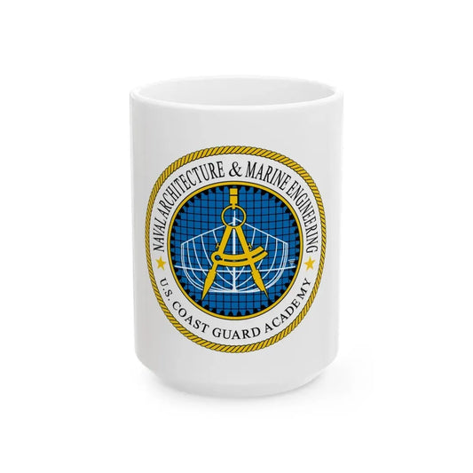USCG Academy NA&ME (U.S. Coast Guard) White Coffee Mug 15oz - Go Mug Yourself