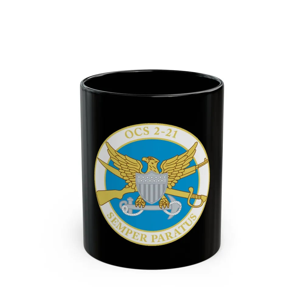 USCG Academy OCS 2 211 (U.S. Coast Guard) Black Coffee Mug-11oz-Go Mug Yourself