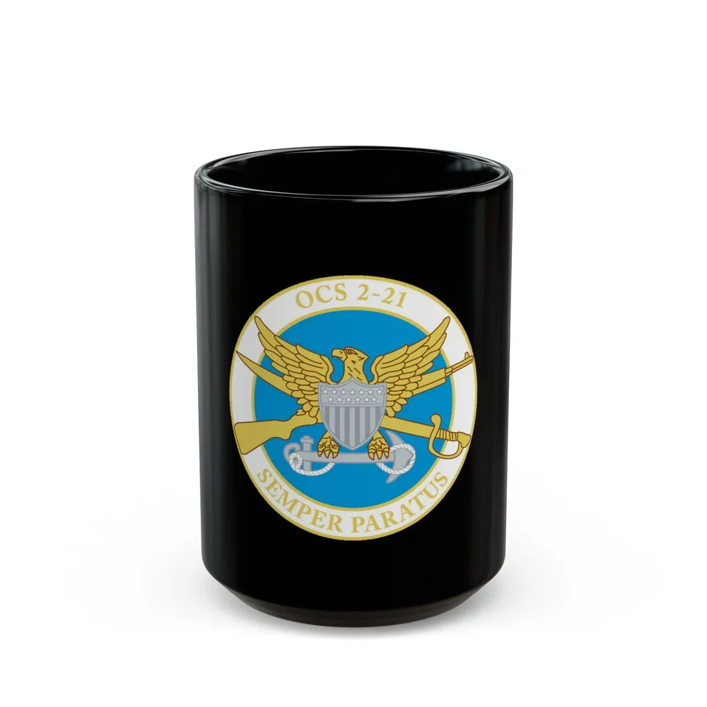 USCG Academy OCS 2 211 (U.S. Coast Guard) Black Coffee Mug-15oz-Go Mug Yourself