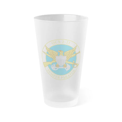 USCG Academy OCS 2 211 (U.S. Coast Guard) Frosted Pint Glass 16oz-Go Mug Yourself