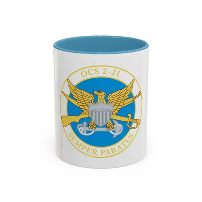 USCG Academy OCS 2 211 (U.S. Coast Guard) Accent Coffee Mug 11oz Light Blue - Go Mug Yourself