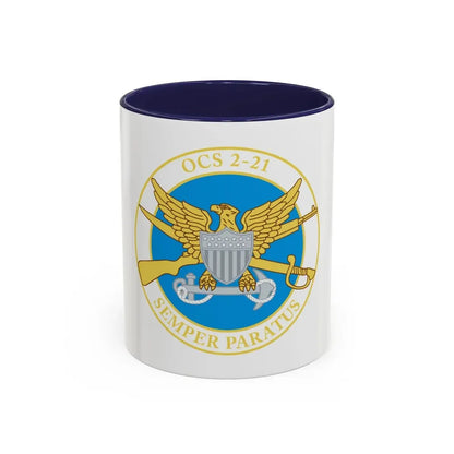 USCG Academy OCS 2 211 (U.S. Coast Guard) Accent Coffee Mug 11oz Navy - Go Mug Yourself