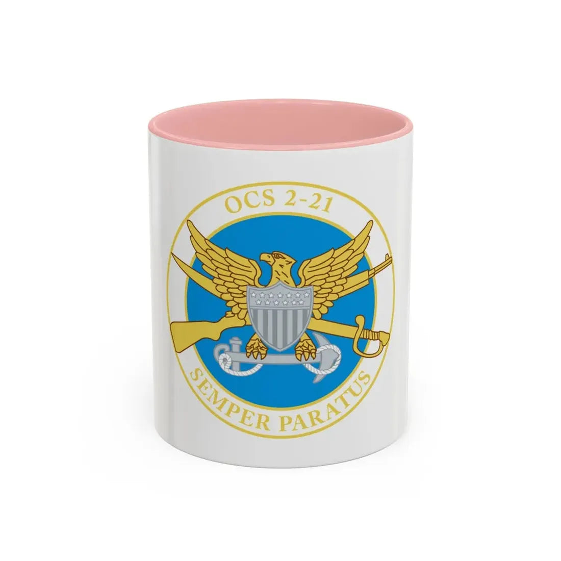 USCG Academy OCS 2 211 (U.S. Coast Guard) Accent Coffee Mug 11oz Pink - Go Mug Yourself