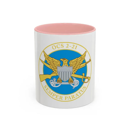 USCG Academy OCS 2 211 (U.S. Coast Guard) Accent Coffee Mug 11oz Pink - Go Mug Yourself