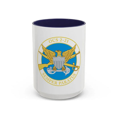 USCG Academy OCS 2 211 (U.S. Coast Guard) Accent Coffee Mug 15oz Navy - Go Mug Yourself