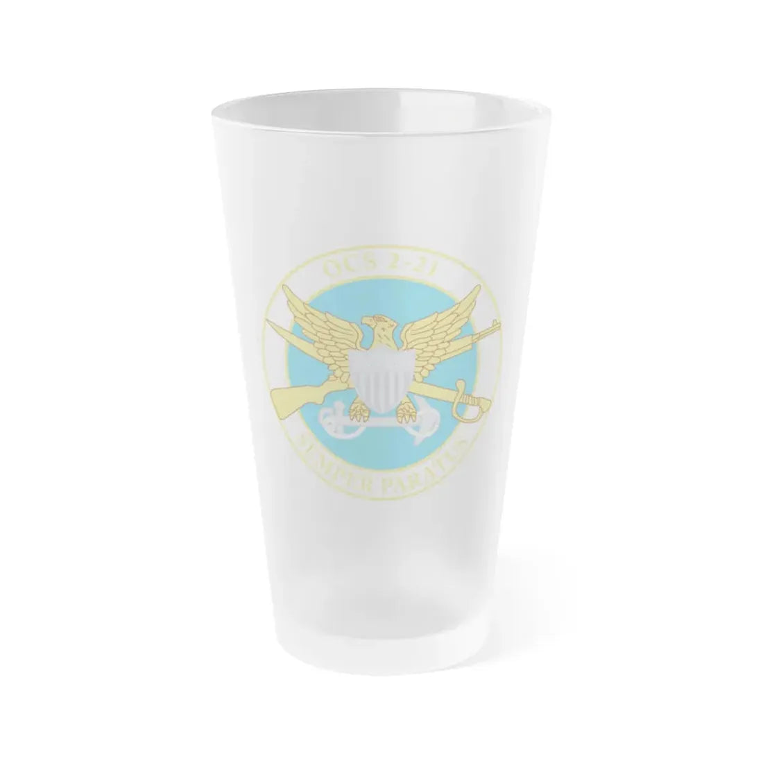 USCG Academy OCS 2 211 (U.S. Coast Guard) Frosted Pint Glass 16oz Default Title - Go Mug Yourself