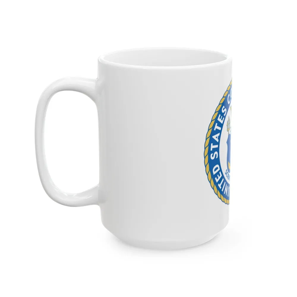 USCG Academy (U.S. Coast Guard) White Coffee Mug-Go Mug Yourself