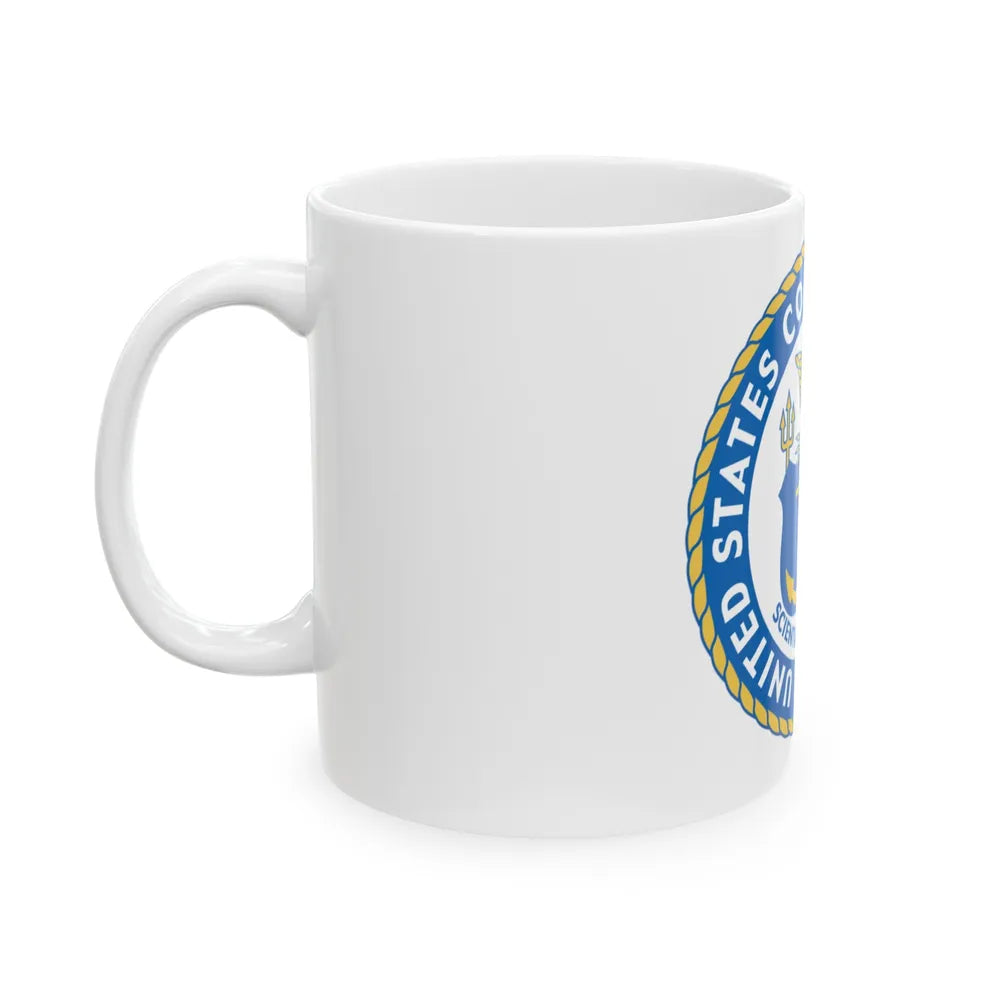 USCG Academy (U.S. Coast Guard) White Coffee Mug-Go Mug Yourself