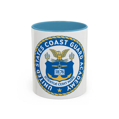 USCG Academy (U.S. Coast Guard) Accent Coffee Mug 11oz Light Blue - Go Mug Yourself