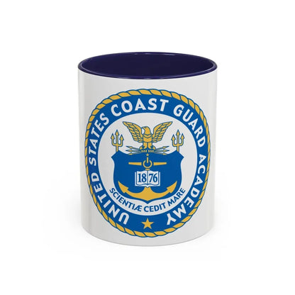USCG Academy (U.S. Coast Guard) Accent Coffee Mug 11oz Navy - Go Mug Yourself