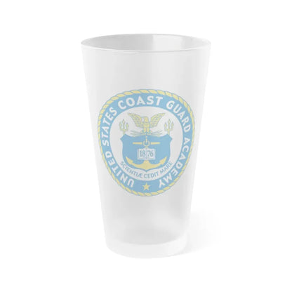 USCG Academy (U.S. Coast Guard) Frosted Pint Glass 16oz Default Title - Go Mug Yourself