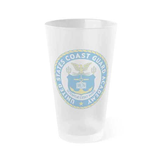 USCG Academy (U.S. Coast Guard) Frosted Pint Glass 16oz Default Title - Go Mug Yourself