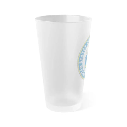 USCG Academy (U.S. Coast Guard) Frosted Pint Glass 16oz - Go Mug Yourself