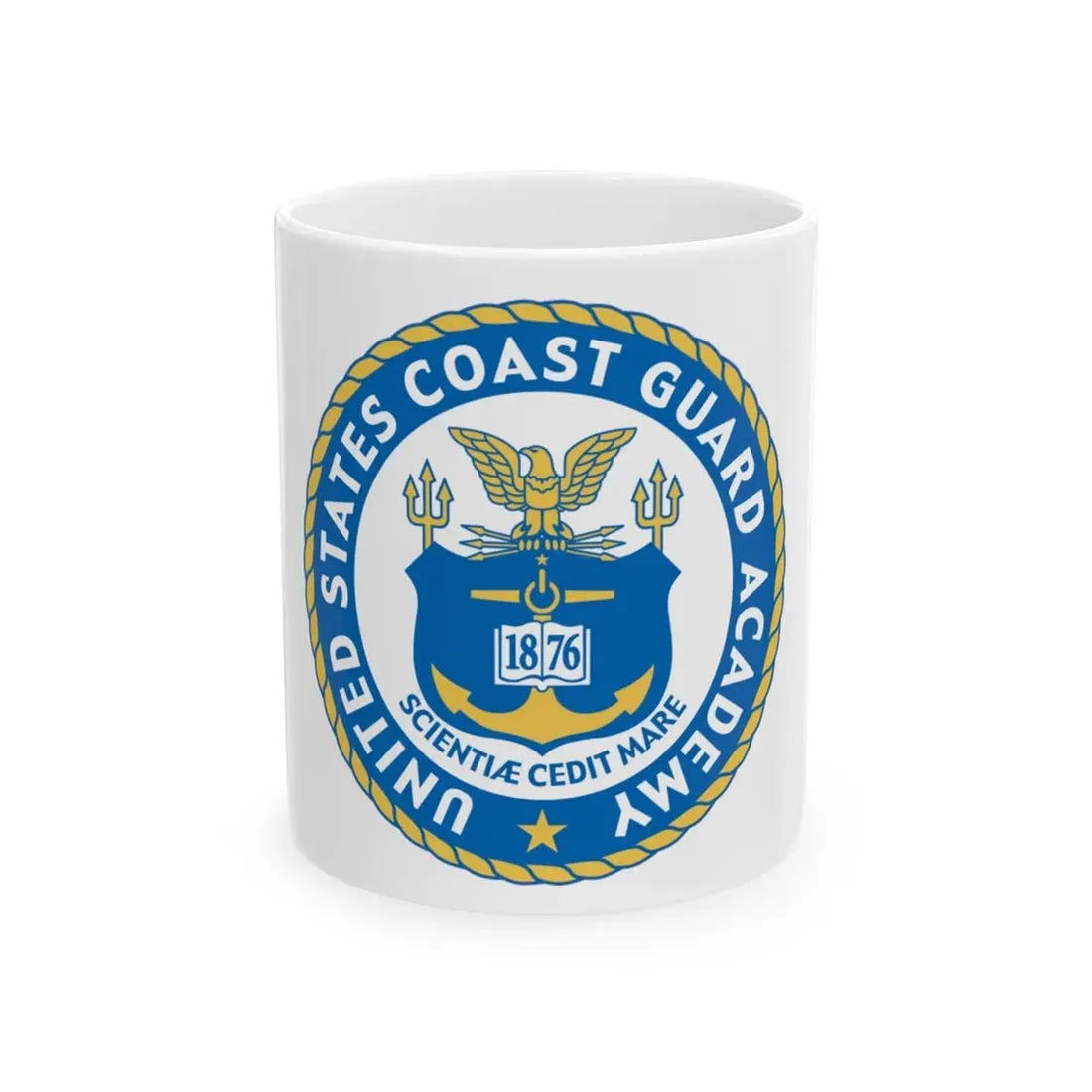 USCG Academy (U.S. Coast Guard) White Coffee Mug 11oz - Go Mug Yourself