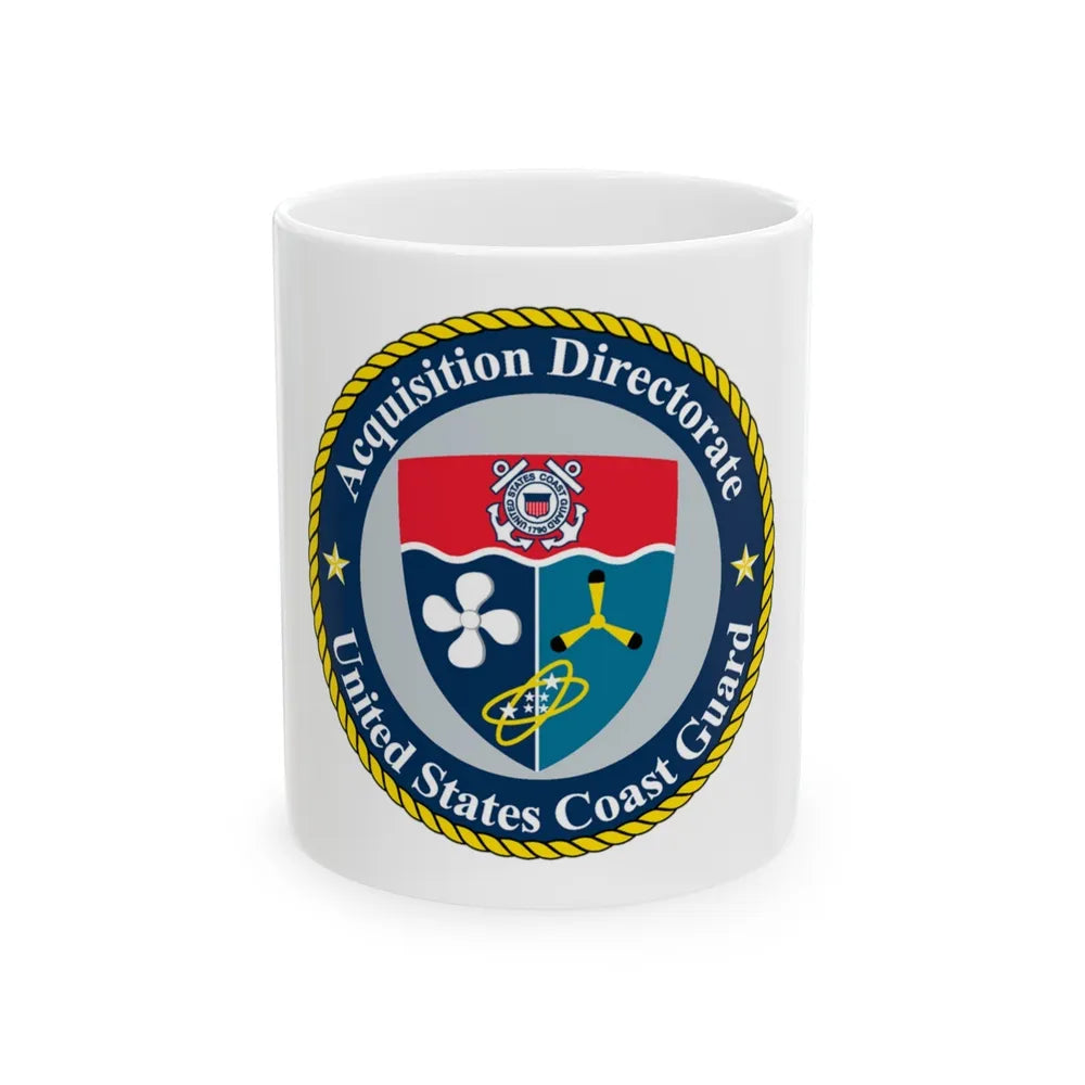 USCG Acquisition Directorate (U.S. Coast Guard) White Coffee Mug-11oz-Go Mug Yourself