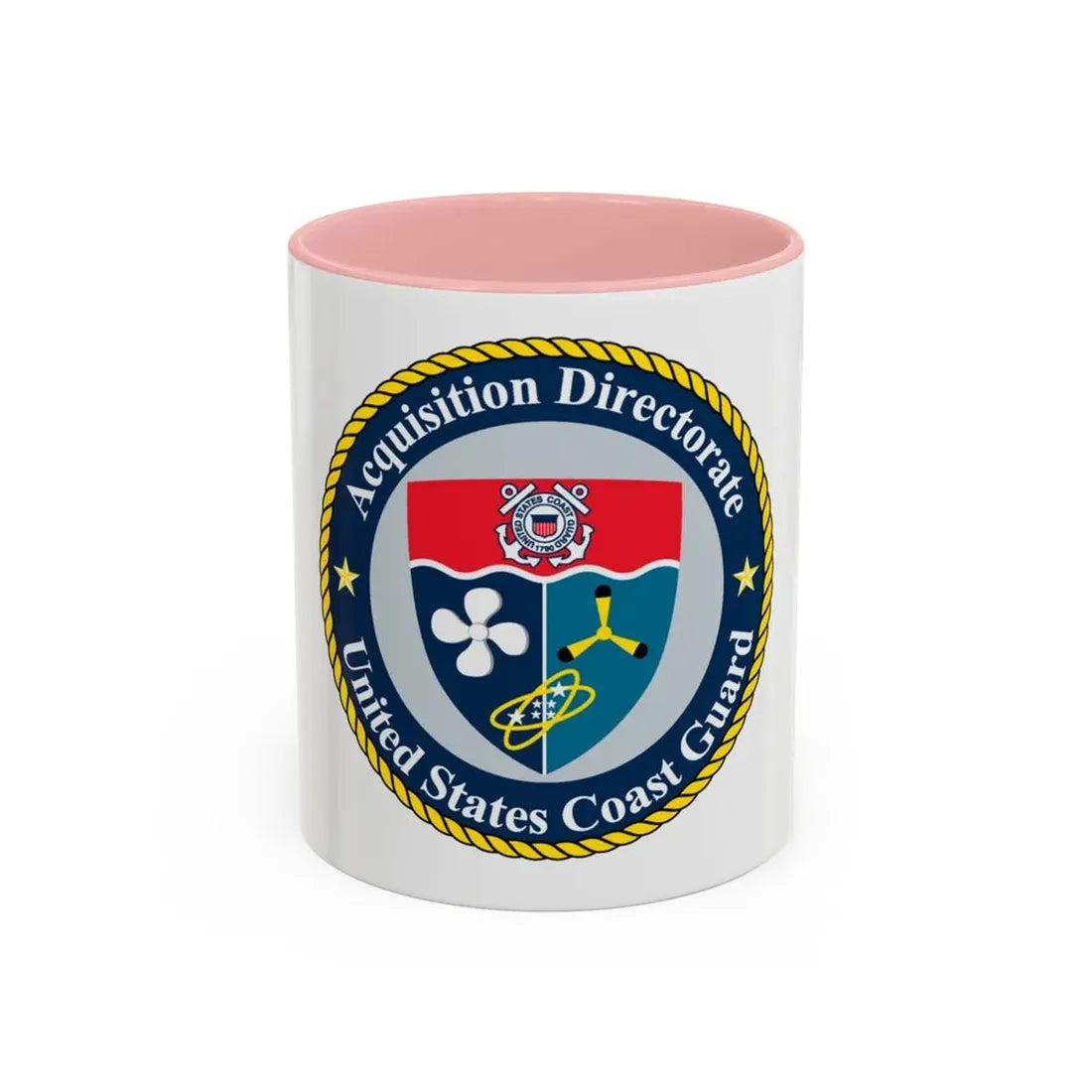USCG Acquisition Directorate (U.S. Coast Guard) Accent Coffee Mug 11oz Pink - Go Mug Yourself