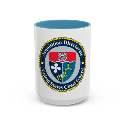 USCG Acquisition Directorate (U.S. Coast Guard) Accent Coffee Mug 15oz Light Blue - Go Mug Yourself