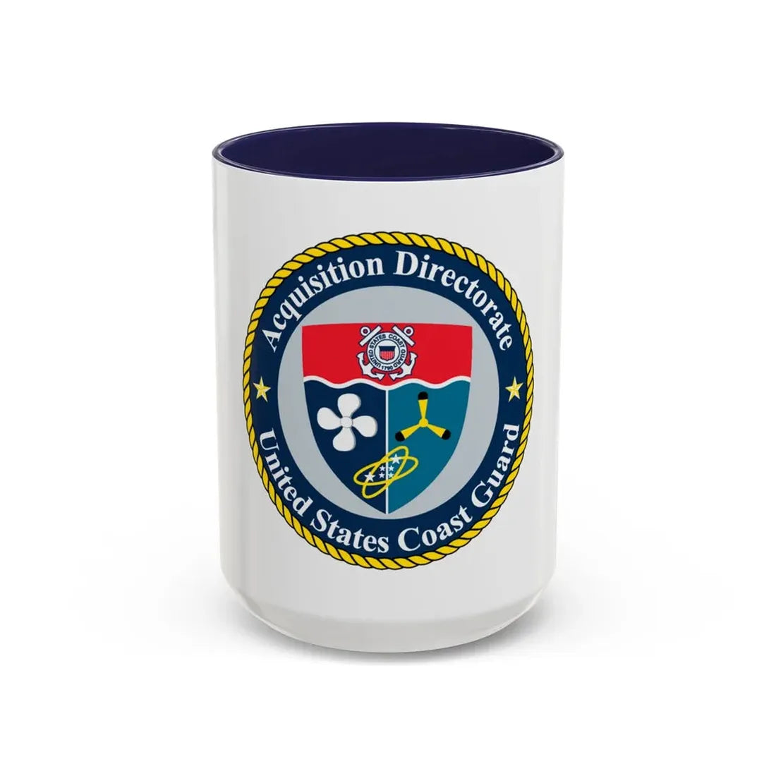 USCG Acquisition Directorate (U.S. Coast Guard) Accent Coffee Mug 15oz Navy - Go Mug Yourself