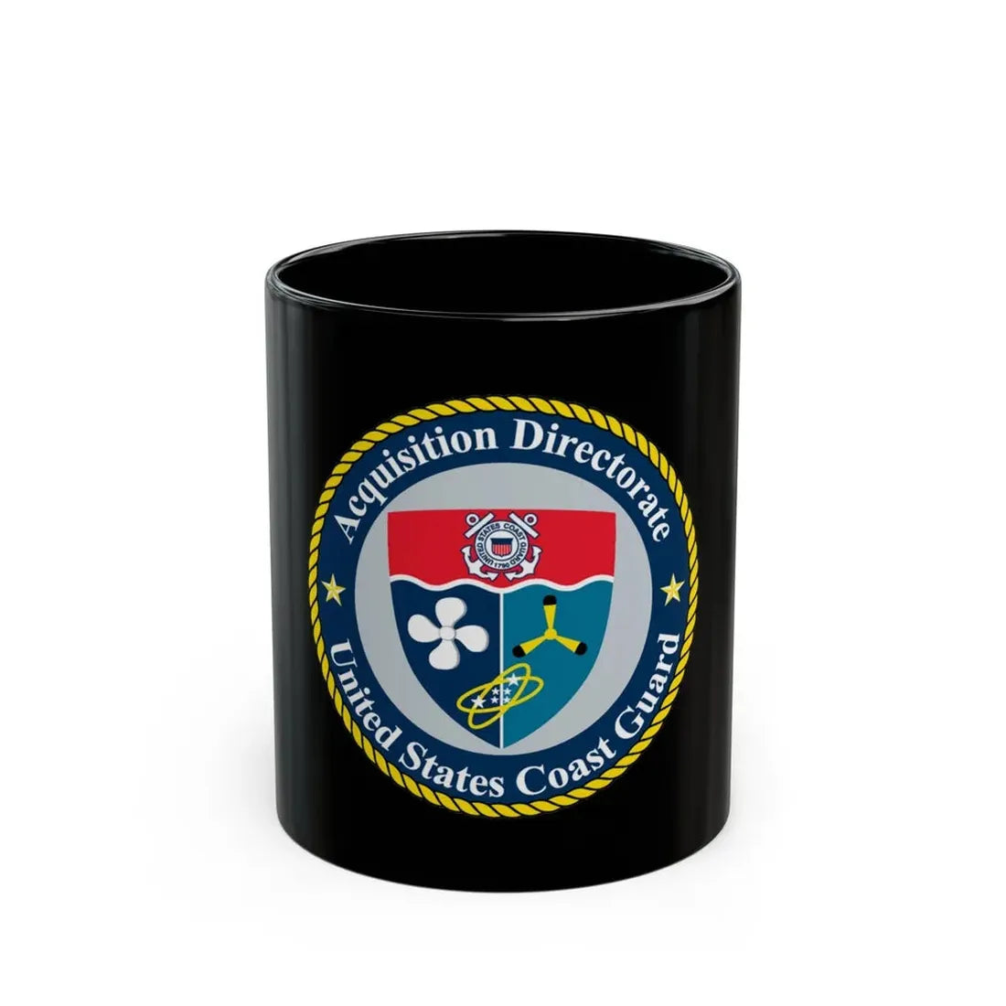 USCG Acquisition Directorate (U.S. Coast Guard) Black Coffee Mug 11oz - Go Mug Yourself