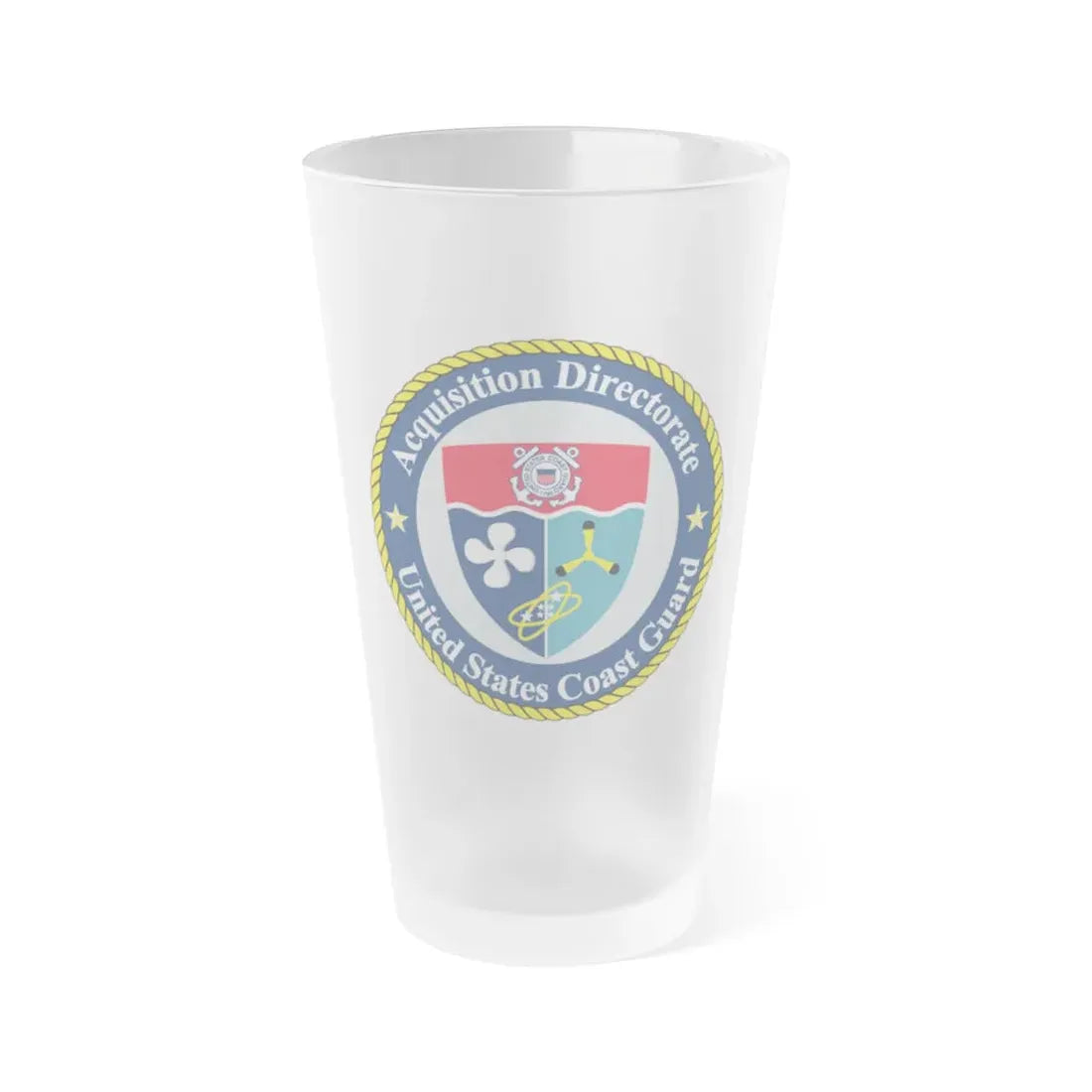 USCG Acquisition Directorate (U.S. Coast Guard) Frosted Pint Glass 16oz Default Title - Go Mug Yourself