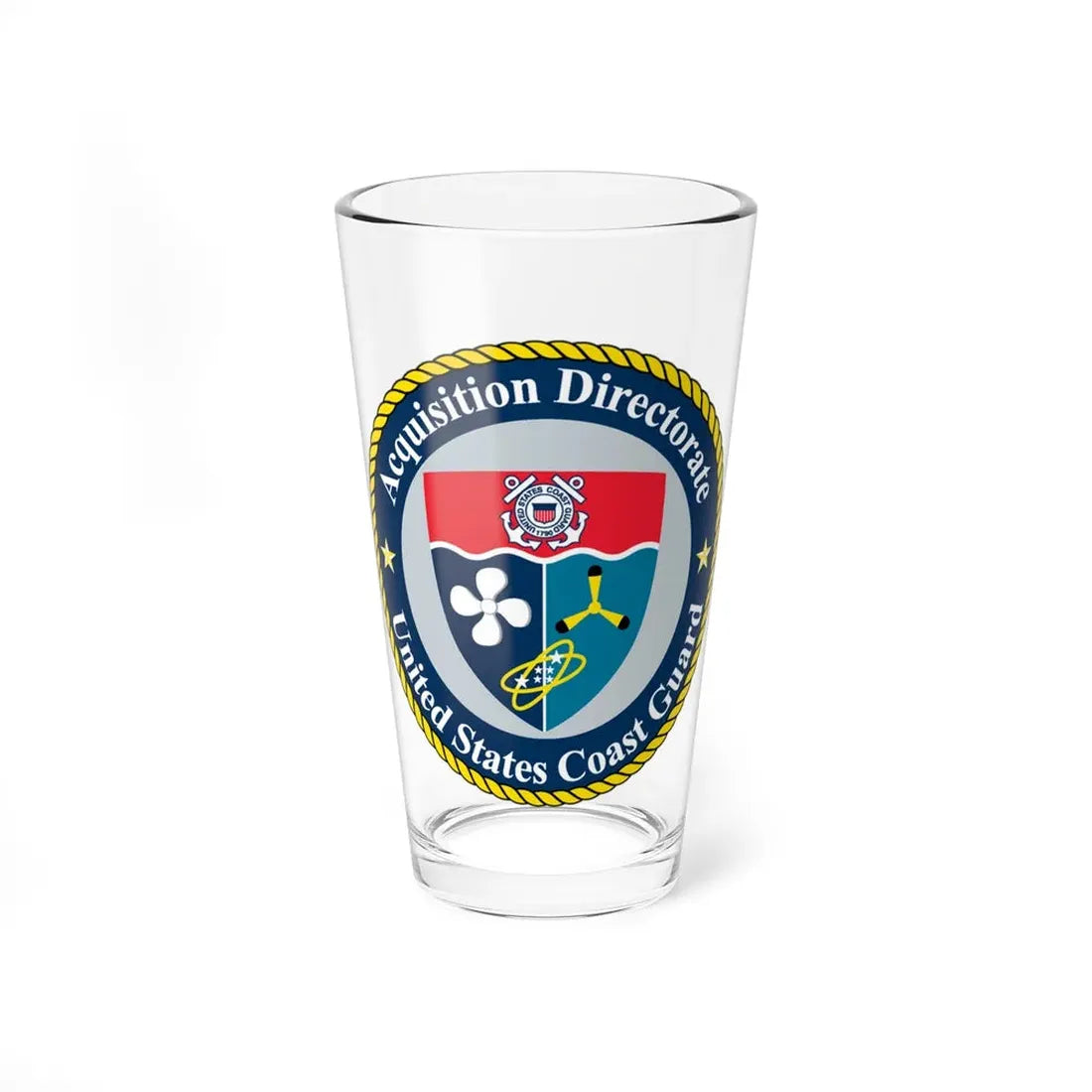 USCG Acquisition Directorate (U.S. Coast Guard) Pint Glass 16oz 16oz - Go Mug Yourself