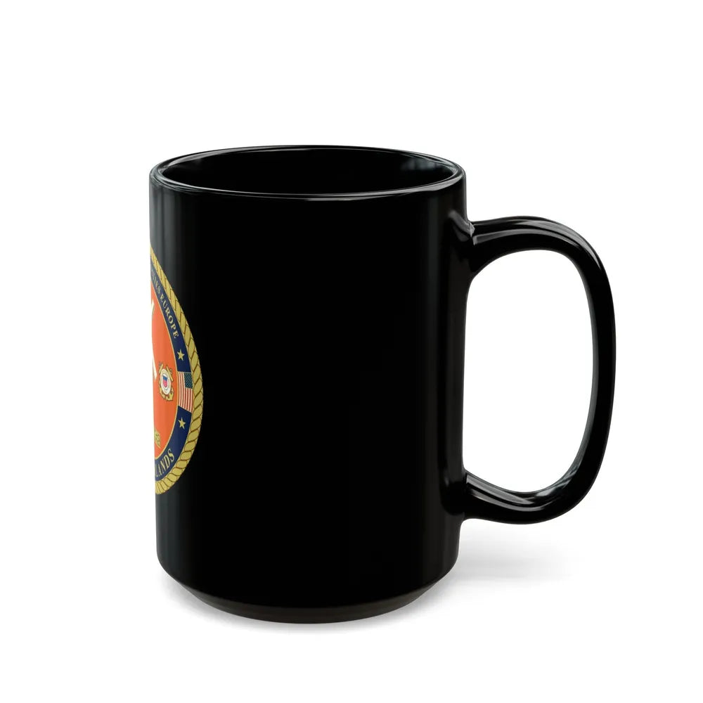 USCG ACTEURO The Netherlands (U.S. Coast Guard) Black Coffee Mug-Go Mug Yourself