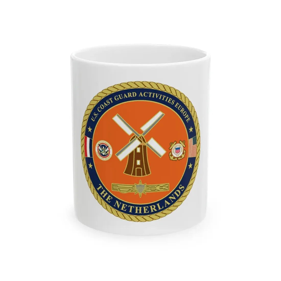 USCG ACTEURO The Netherlands (U.S. Coast Guard) White Coffee Mug 11oz - Go Mug Yourself