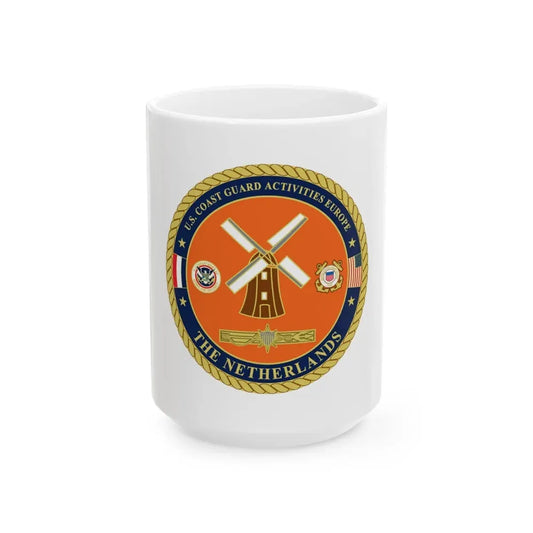 USCG ACTEURO The Netherlands (U.S. Coast Guard) White Coffee Mug 15oz - Go Mug Yourself