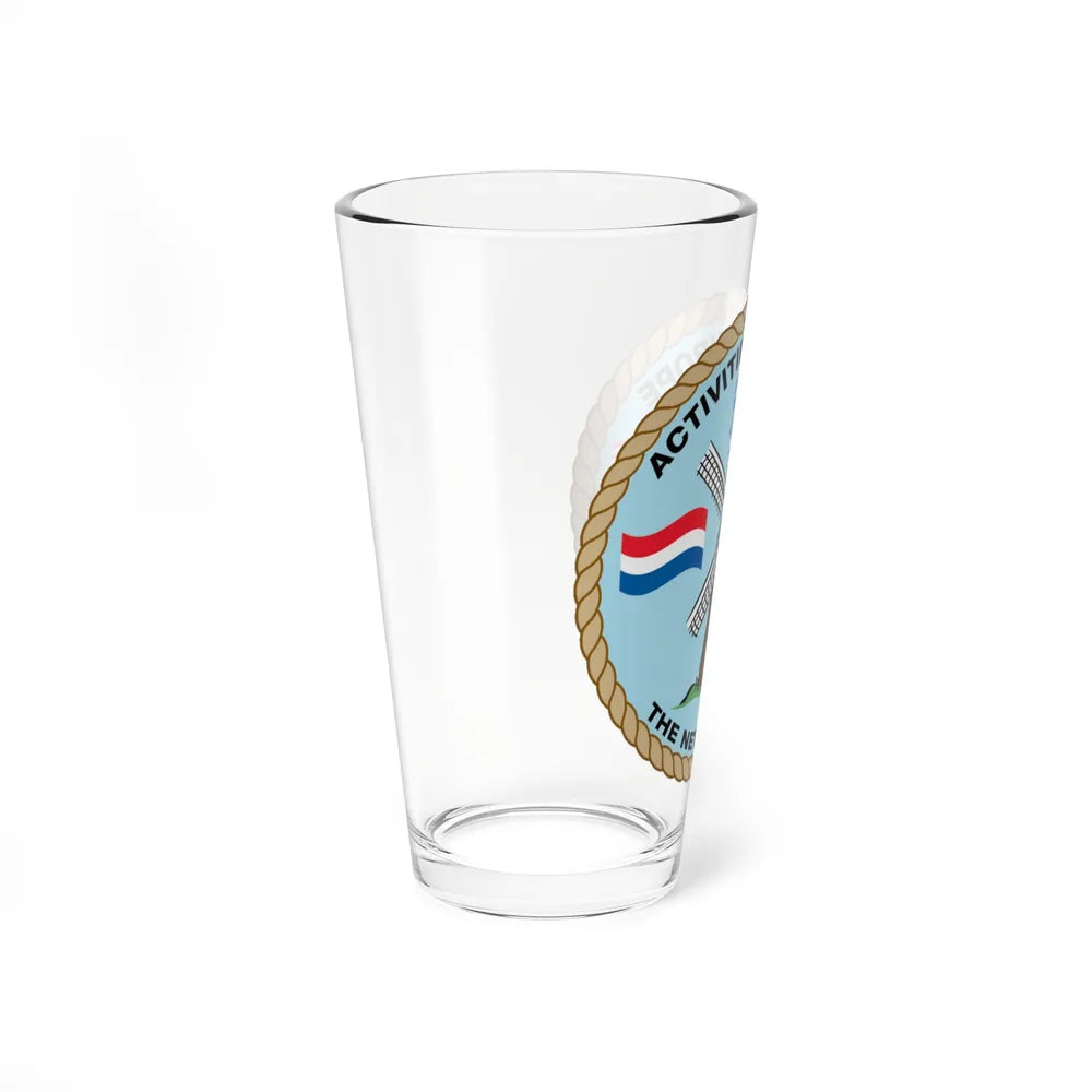 USCG Activities Europe the Netherlands (U.S. Coast Guard) Pint Glass 16oz-Go Mug Yourself